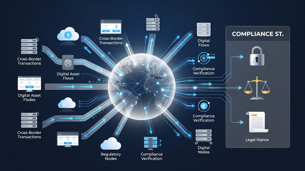 Analytics dashboard displaying mapped transaction paths and compliance flags across global wagering networks