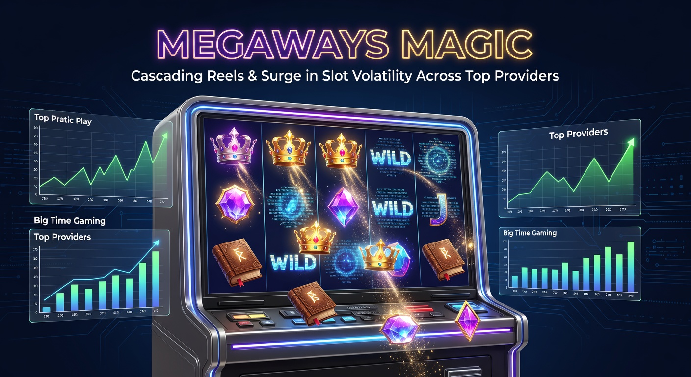 Vibrant Megaways slot interface showing cascading reels in action with exploding symbols and rising multipliers