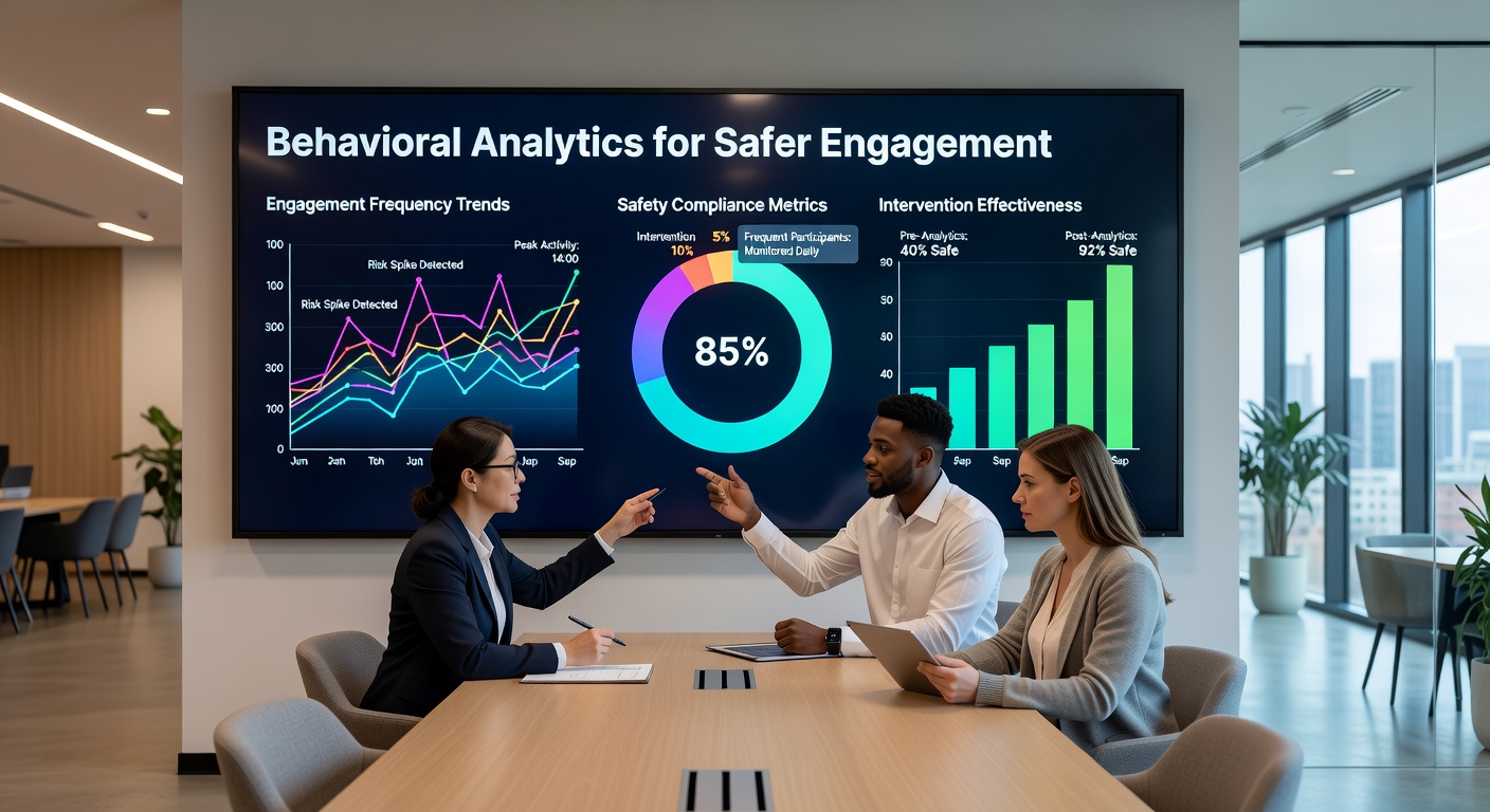 Illustration of safer engagement tools and player limit settings in online gaming