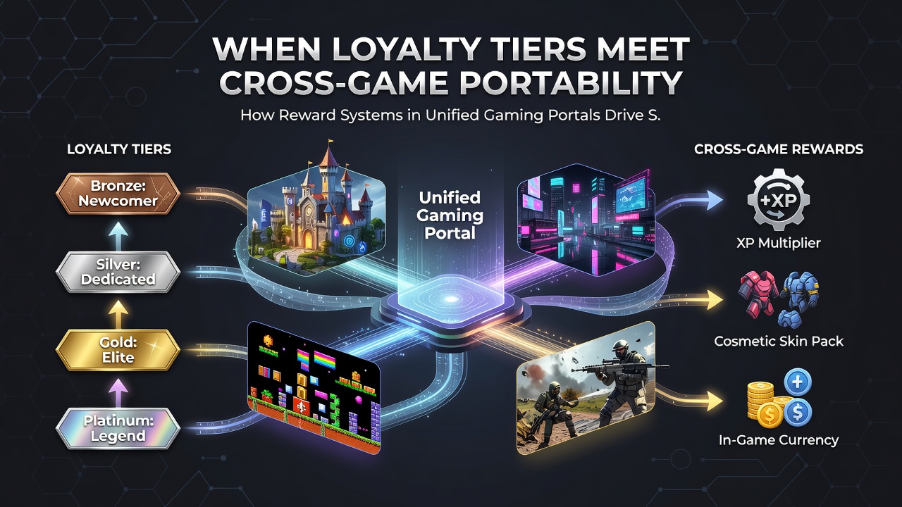 Analytics dashboard displaying session duration and provider switching rates tied to loyalty portability features